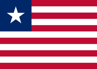 Liberian Flag of Liberia