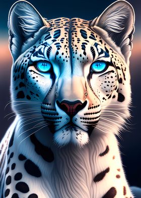 Blue Eye Snowleopard