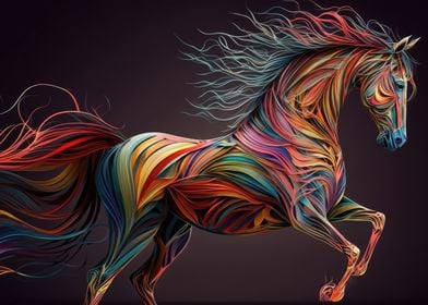 Horse Art Series Style 4