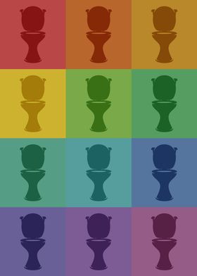 Toilet Icons Pop Art