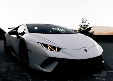 white lamborghini 