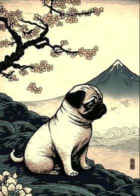 Pug Ukiyo E