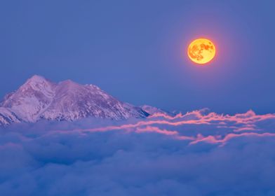 Misty Mountain Moon