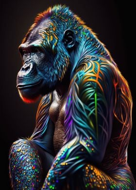 Majestic Gorilla in Color