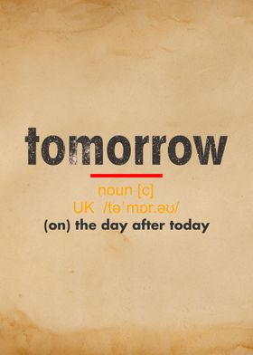 Tomorrow Dictionary