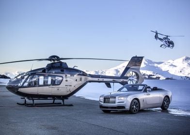 H135 helicopter luxury car