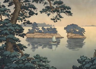 Ukiyo e Spring Rain