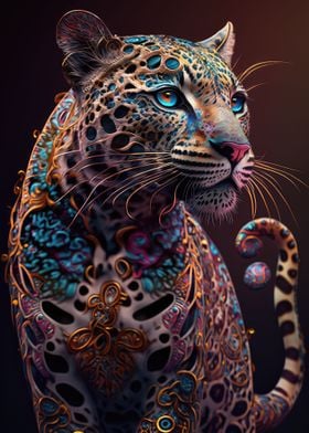 Fierce Leopard in Color