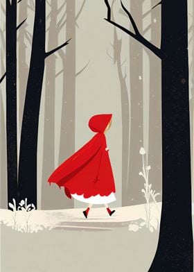 Red riding hood minimalist