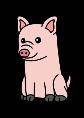 Mini Pig Cartoon 