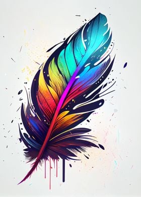 colorful feather