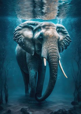 Swimming Elephant