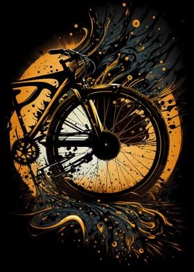 Bicycle Splash Art