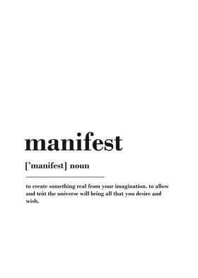 manifest definition