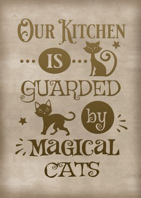 Magical cat kitchen