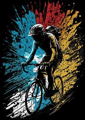 Bicycle Splash Art