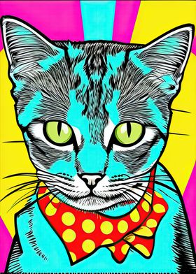 Pop Art Cat 10