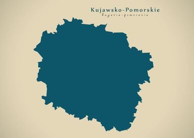 Kujawsko Pomorskie map