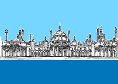 Blue Brighton Pavilion