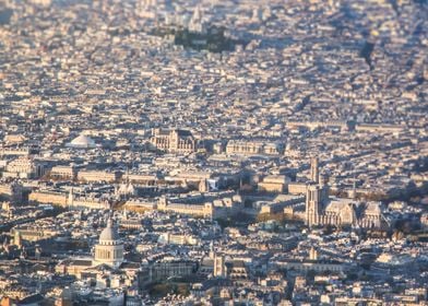 Aerial view of Paris