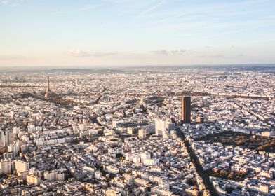 Aerial view of Paris