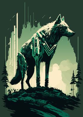 Cyber Wolf Animal