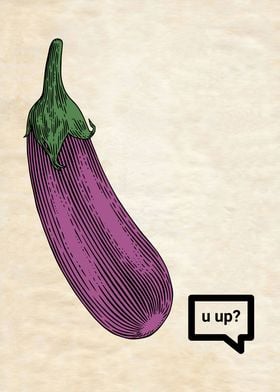 EGGPLANT FUNNY VINTAGE