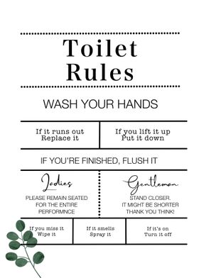 Toilet Rules