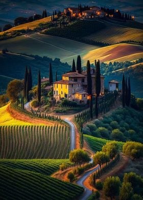 Idyllic Tuscany Landscape