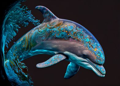 Mystical dolphin
