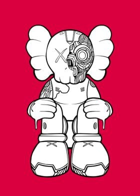 Red kaws 