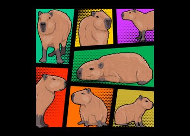 Capybara Pop Art Colorful