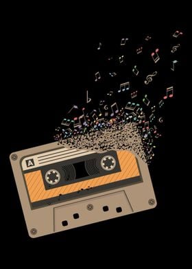 Cassette Colorful Musical