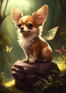 Chihuahua Fairty Wing Art