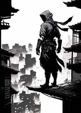 Ninja on Rooftop 2