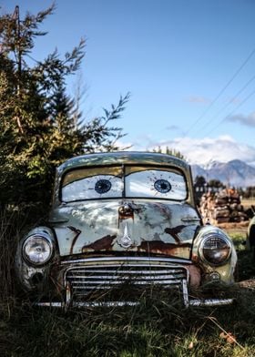 New Zealand abandoned car