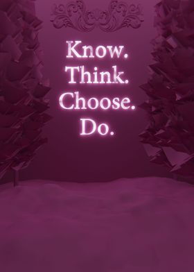 Know And Think Pink 3D