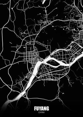 Fuyang China Dark Map