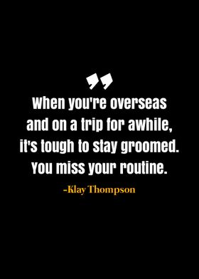 Klay Thompson quote 