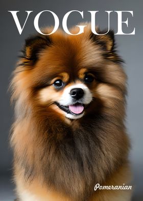 Pomeranian 2 Vouge Poster