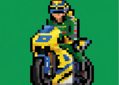 Valentino Rossi Pixel Art