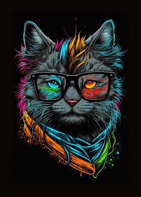 hipster cat