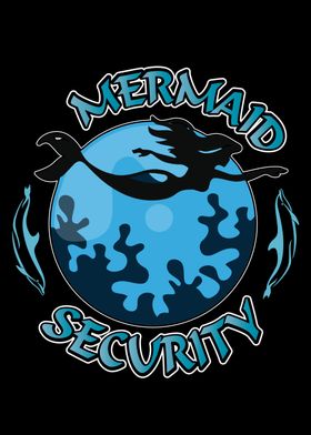 Mermaid Security Swimming