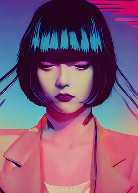 Retro Future Synth Girl