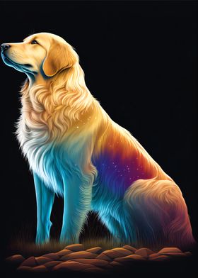 A Golden Retriever dog