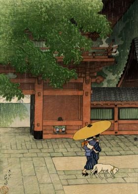 Ukiyo e Summer Rain