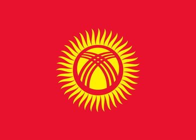 Kyrgyzstan Flag