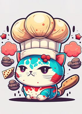 cat chef think