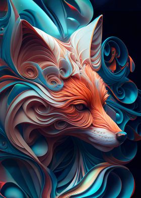 Elegant wave fox