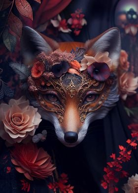 Glamorous masked fox